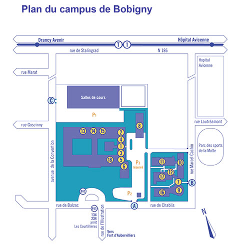 Plan campus bobigny